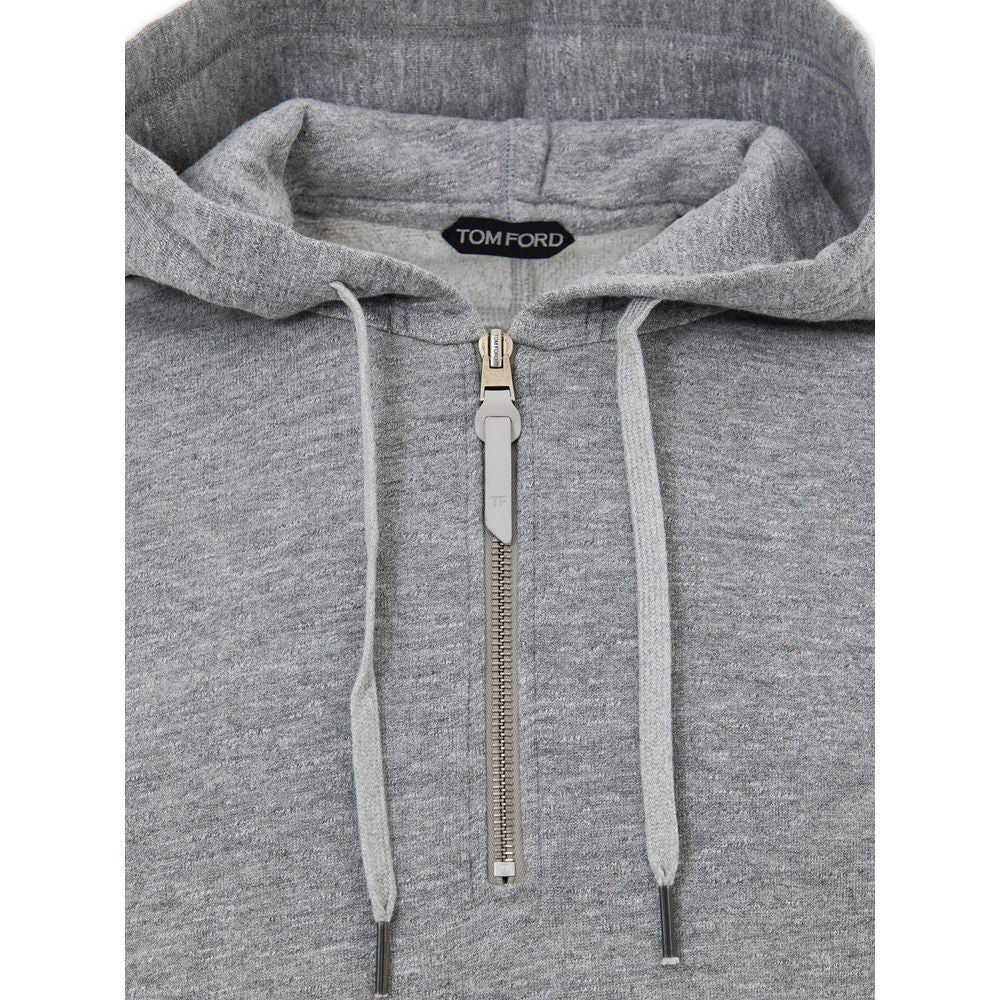 Gray Cotton Hoodie