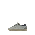 White Goatskin Low Top Sneakers