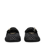 Black Leather Ballet Flats