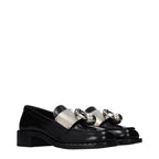 Black Leather Slip-On Loafers