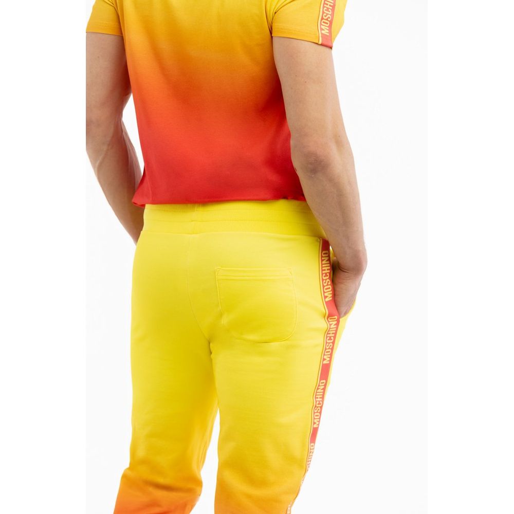 Multicolor Cotton Casual Pants