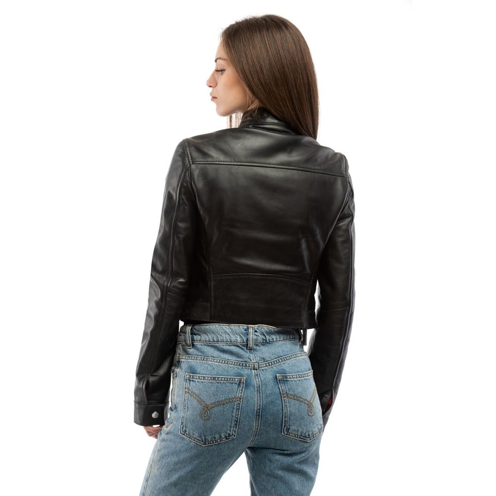 Multicolor Polyester Leather Jacket
