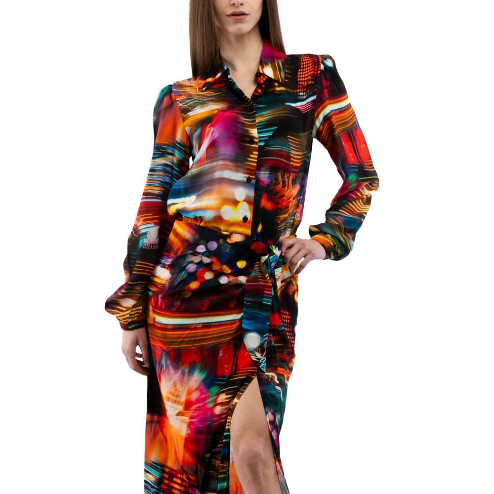 Multicolor Viscose Casual Dress