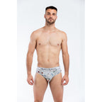 Gray Cotton Briefs