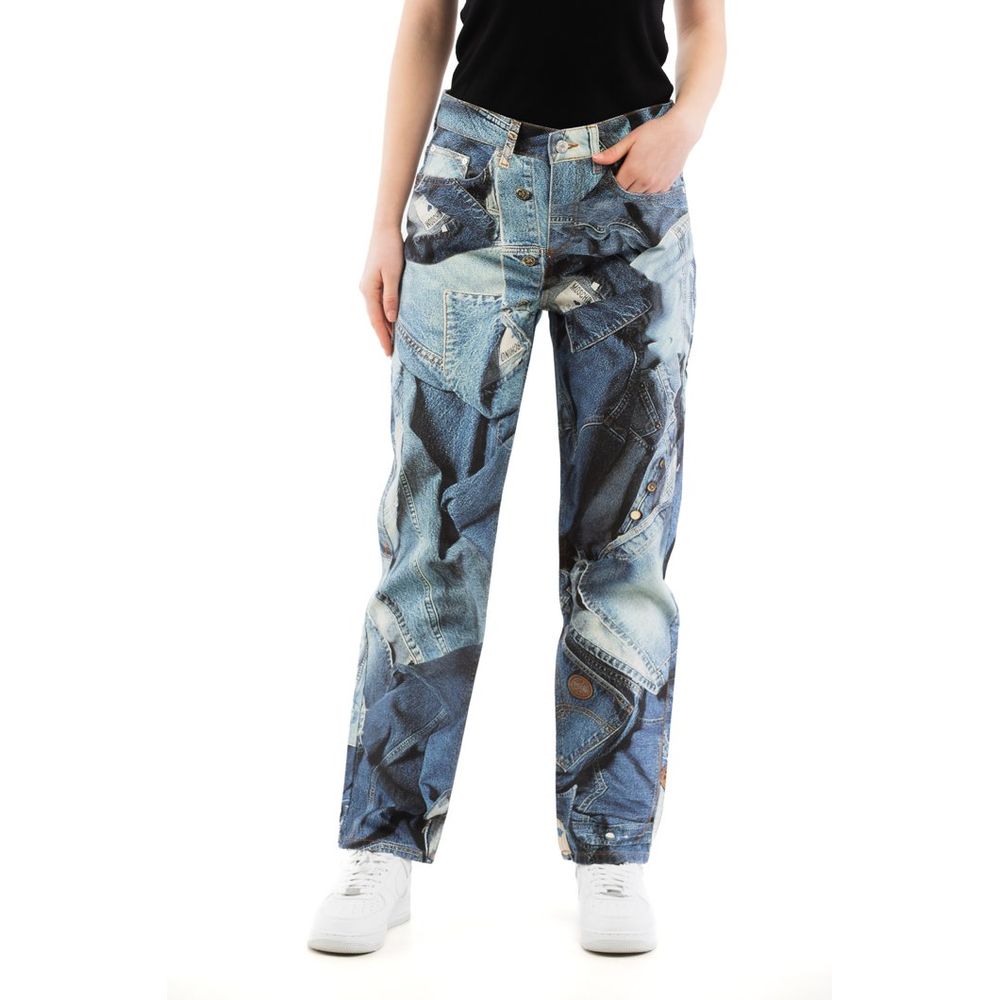Multicolor Cotton Jeans Denim