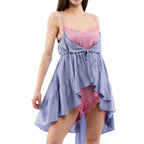 Multicolor Marabou Casual Dress