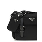 Black Polyamide Shoulder Bag