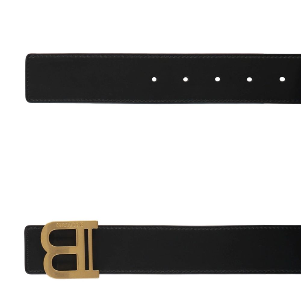 Black Leather Regular Belt