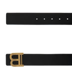 Black Leather Regular Belt