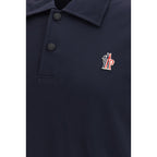 Blue Polyamide Polo Shirt