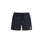 Blue Polyamide Short And Mini Shorts