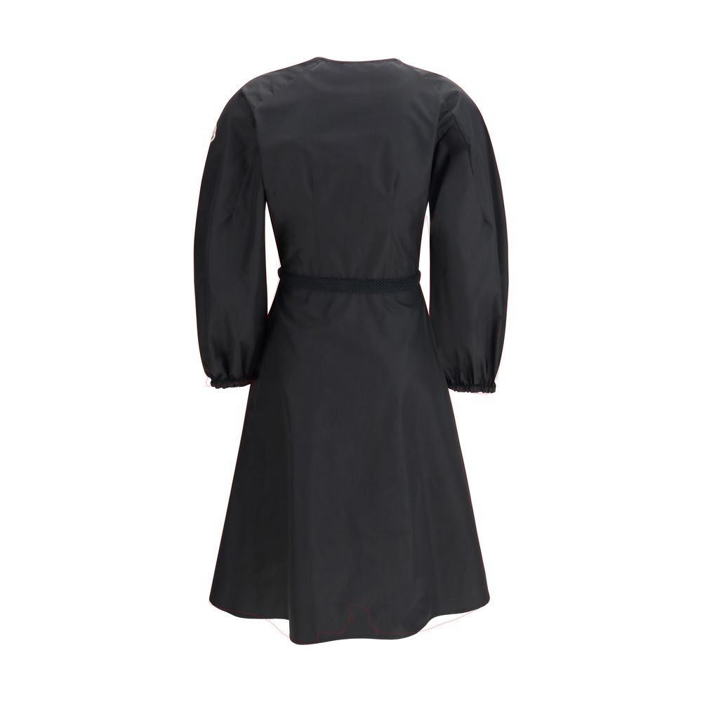 Black Cotton Casual Dress