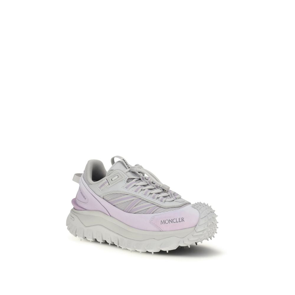 Purple Polyester Athletic Sneakers