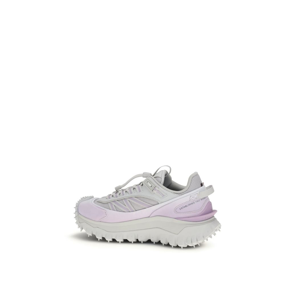 Purple Polyester Athletic Sneakers