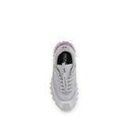 Purple Polyester Athletic Sneakers