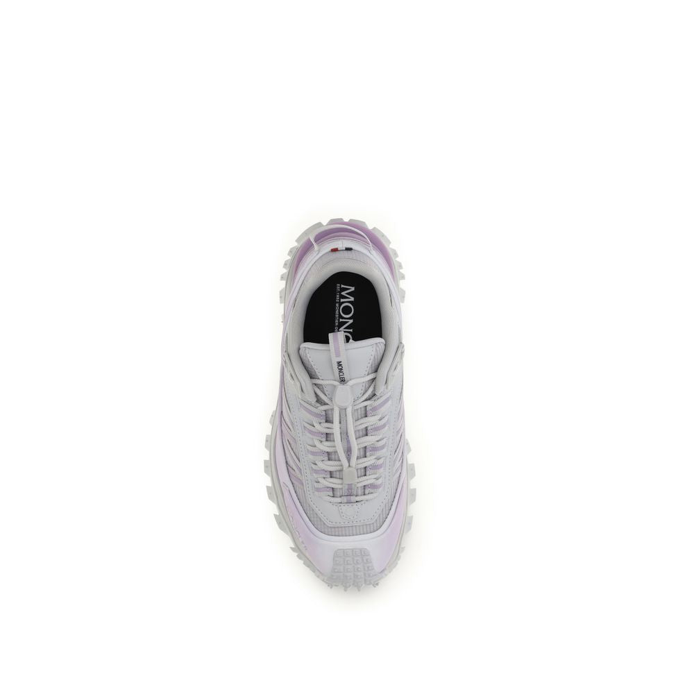 Purple Polyester Athletic Sneakers