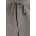 Beige Cotton Bermuda Shorts