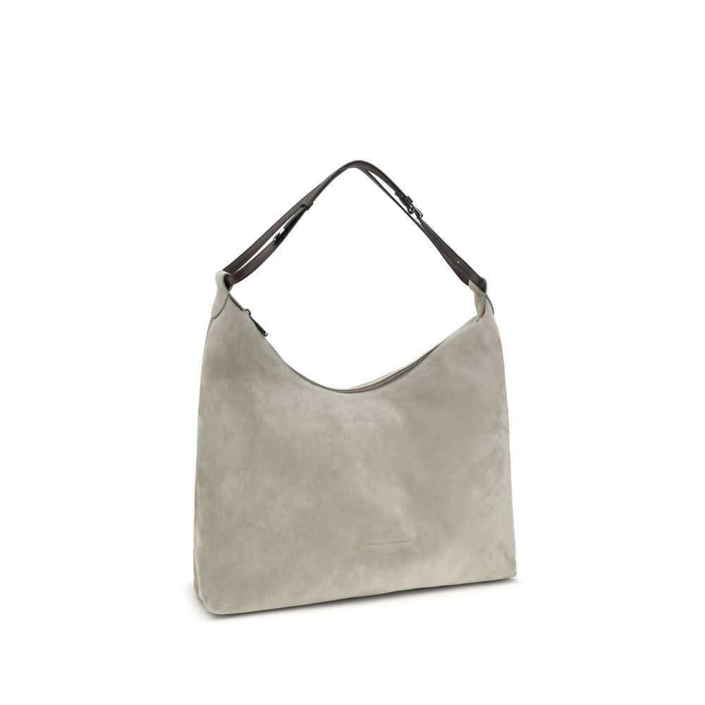 Gray Calf Leather Bos Taurus Shoulder Bag