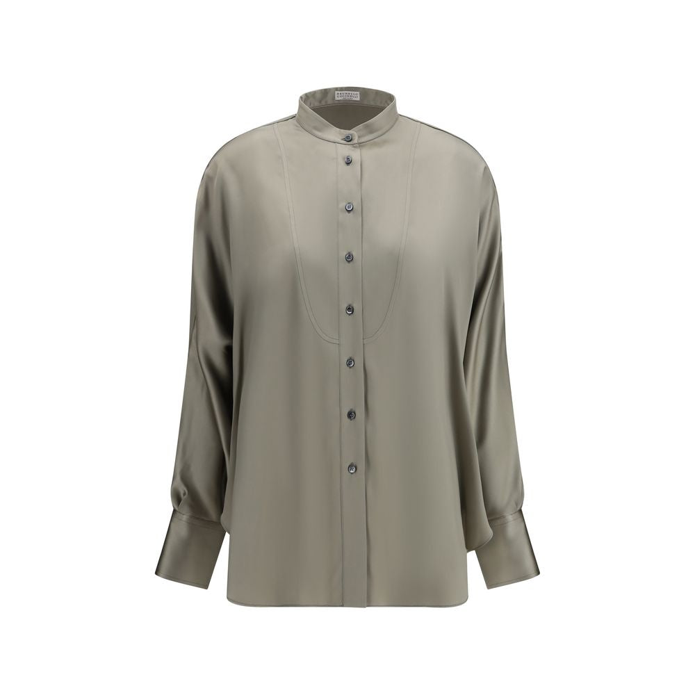 Bicolor Silk Shirt