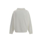 White Cotton Sweatshirt