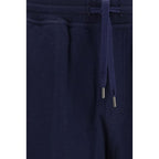 Blue Cotton Bermuda Shorts