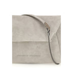 Gray Calf Leather Bos Taurus Shoulder Bag