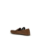 Brown Lamb Ovis Aries Aries Slip-On Loafers