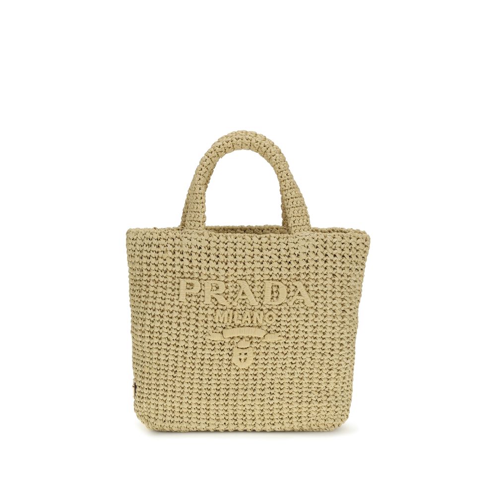 Beige Viscose Handbag