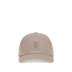 Beige Linen Cap (Baseball Hat)