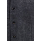 Gray Linen Dress Shirt