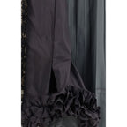 Multicolor Silk Midi Skirt