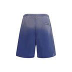 Blue Cotton Bermuda Shorts