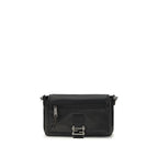 Black Calf Leather Bos Taurus Shoulder Bag