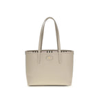 Beige Calf Leather Bos Taurus Shoulder Bag