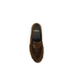 Brown Calf Leather Bos Taurus Slip-On Loafers