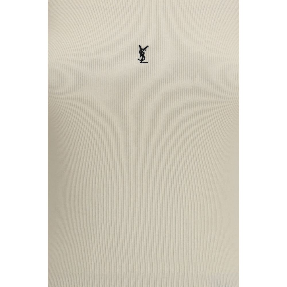 Beige Cotton Tank Tops