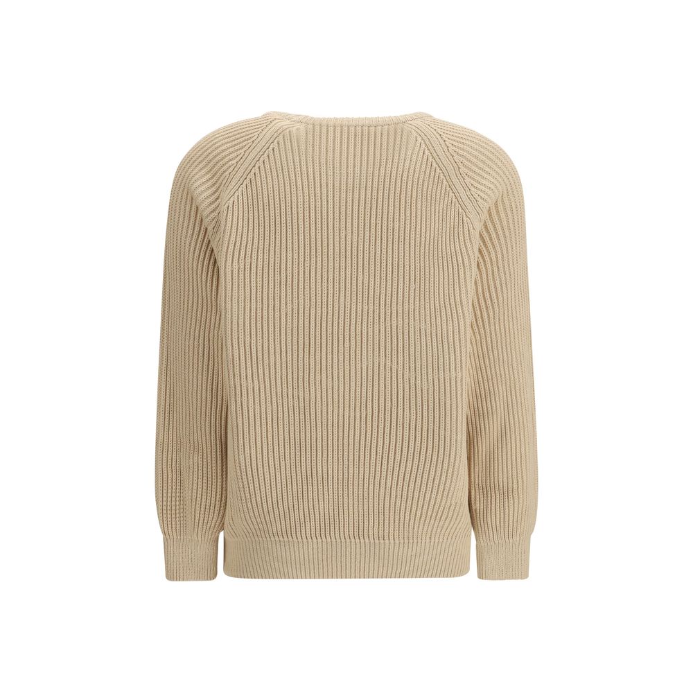 Beige Cotton Sweatshirt