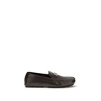 Black Calf Leather Bos Taurus Slip-On Loafers