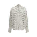 White Cotton Pattern Shirt