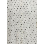 White Cotton Pattern Shirt
