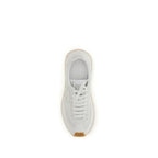 White Calf Leather Bos Taurus Athletic Sneakers