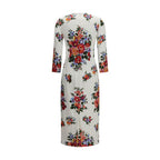 Multicolor Viscose Casual Dress