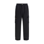 Black Polyamide Cargo Pants