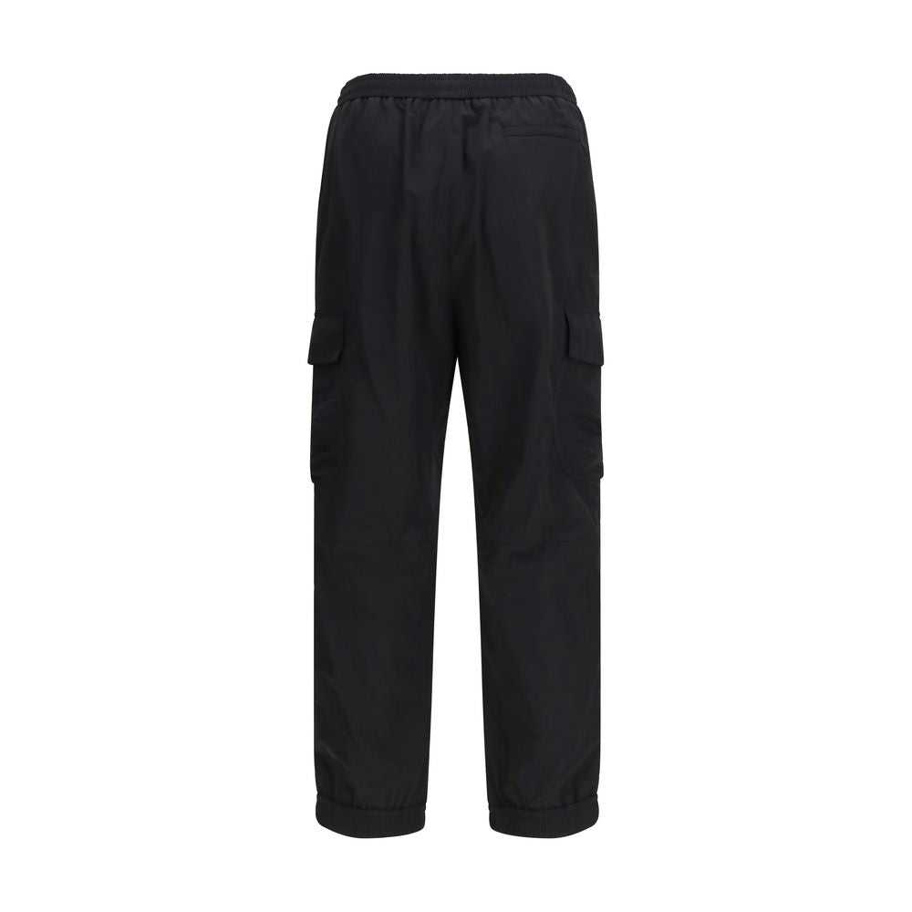 Black Polyamide Cargo Pants
