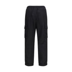 Black Polyamide Cargo Pants