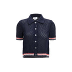 Blue Cotton Cardigan