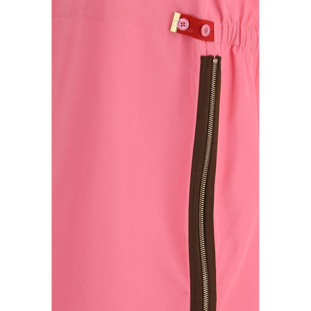 Multicolor Viscose Midi Skirt