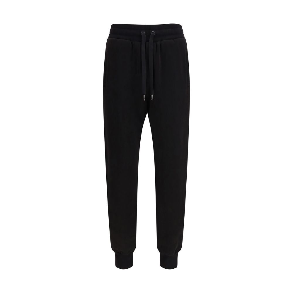 Black Cotton Casual Pants