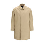 Beige Polyester Trench Coat