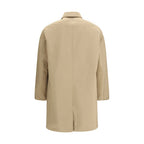 Beige Polyester Trench Coat
